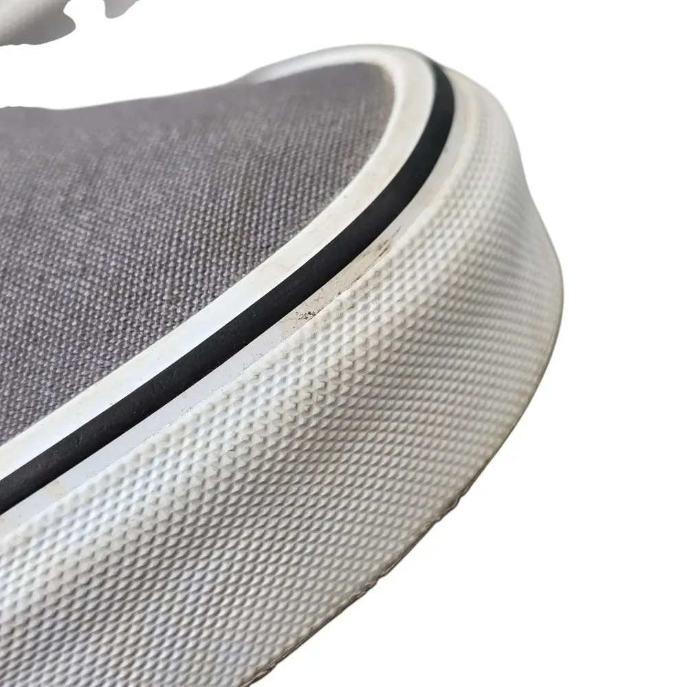 Vans Men's 12 Low-Top Gray Canvas Skate Sneakers 721356